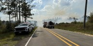 Harrison County Fire Rescue working to contain large brush fire on Cemetery Road