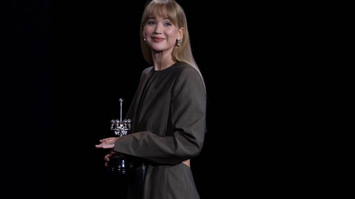 Jennifer Lawrence, Premio Donostia a los 35 años: "Estoy aterrorizada. Es mortificante lo que está ocurriendo en Palestina, nada menos que un genocidio"