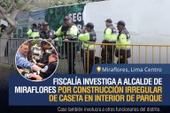 Fiscalía inicia investigación a alcalde de Miraflores por construcción irregular en parque