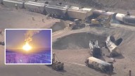 NTSB Investigating Pipeline Explosion That Caused Inferno, Damaged Train Near Cheyenne