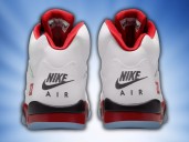 Dick's Sporting Goods just debuted the new Air Jordan 5 Retro basketball shoe in Fire Red with a 'Black Tongue'