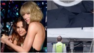 Taylor Swift arrives for Selena Gomez’s wedding hiding under umbrellas; opts for a private stay