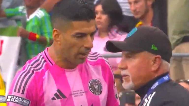 Luis Suárez pierde la cabeza tras la final de Leagues Cup y escupe a miembro del Seattle Sounders