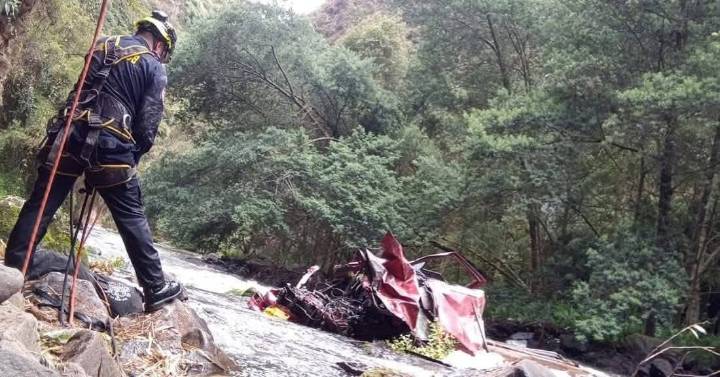 Bomberos de Ipiales y Potosí recuperan cuerpo de hombre que cayó al río Güáitara