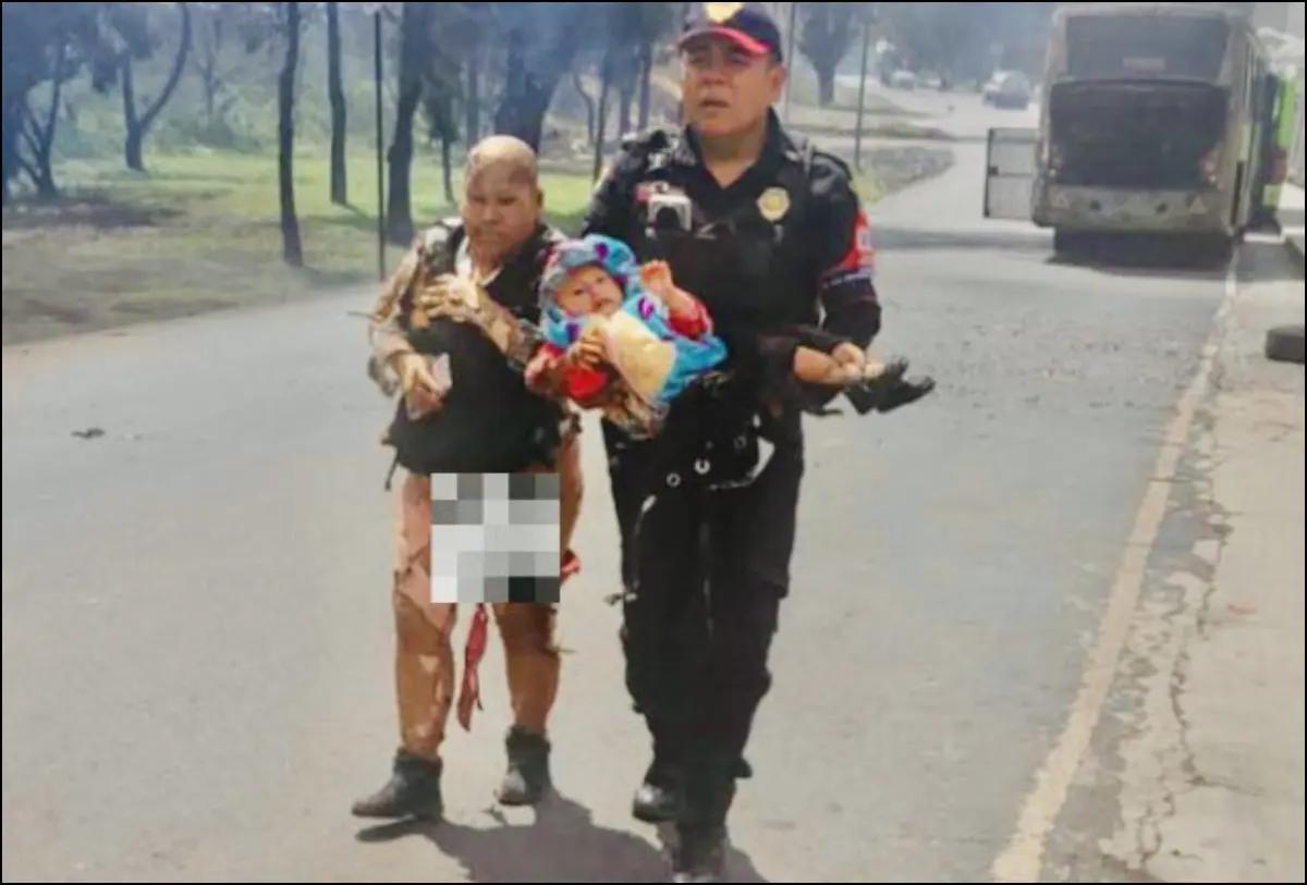 “Super abuelita” se convierte en escudo humano para salvar a su nieta en explosión de pipa