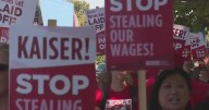 Kaiser Permanente nurses protest to call attention to layoffs, AI use in hospitals