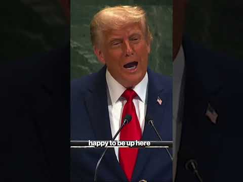 Trump jokes teleprompter operator is ‘in big trouble’ after it breaks at UN General Assembly #shorts