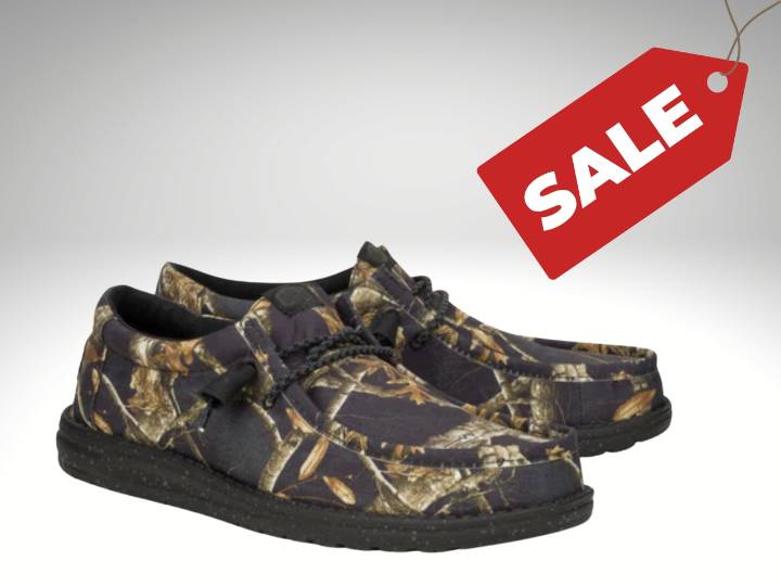Hey Dude Realtree loafers on sale for $50, down from $75