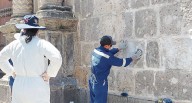 Van 82 metros cuadrados de pintas en el Centro Histórico de Arequipa