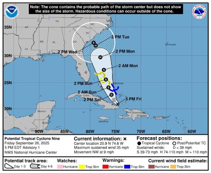 Tropical storm threatens Southeast with flooding, surge risk
