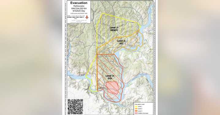 Evacuations ordered near Rattlesnake Fire on Colville Reservation