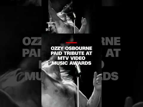Ozzy Osbourne paid tribute at MTV Video Music Awards
