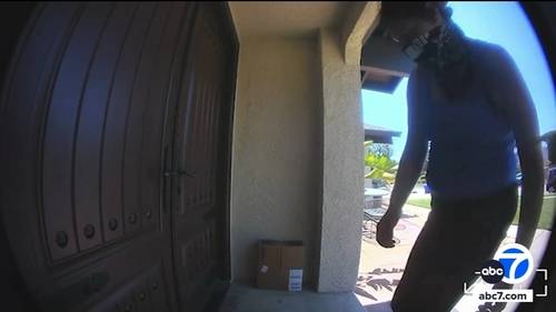 Porch pirate sought after being seen on doorbell camera video outside Rancho Cucamonga home