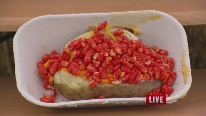 Fairgoers line up to try iconic baked potatoes at Kern County Fair's Boy Scout booth