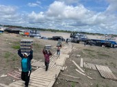 Colombia's lone Amazon port faces drying river and rising tensions with Peru