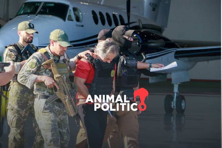 Hernán Bermúdez llega al Aeropuerto de Toluca tras 23 horas de viaje; será trasladado a Altiplano 1