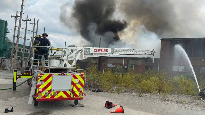 Nearly 80 firefighters respond to industrial fire