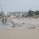 Impactantes crecidas de arroyos en Los Cabos