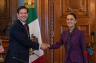 Recibe Sheinbaum a Marco Rubio en Palacio Nacional