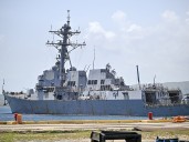 Boat struck by U.S. military off Venezuela heading to shore?