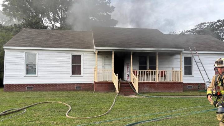 House fire displaces resident in Chesapeake neighborhood