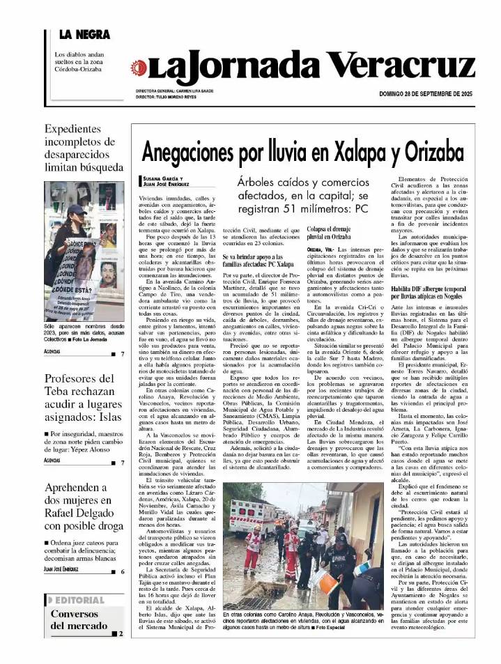 Portada del 28 de septiembre de 2025