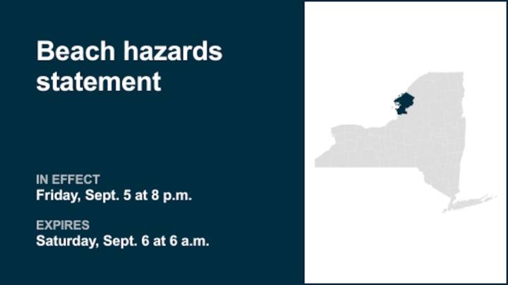 NY weather: Beach hazards statement for Jefferson County until Saturday morning