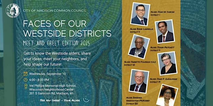 Madison residents encouraged to meet city alders at westside event