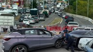 Choque alcance genera carga vehicular en el Periférico de la Juventud