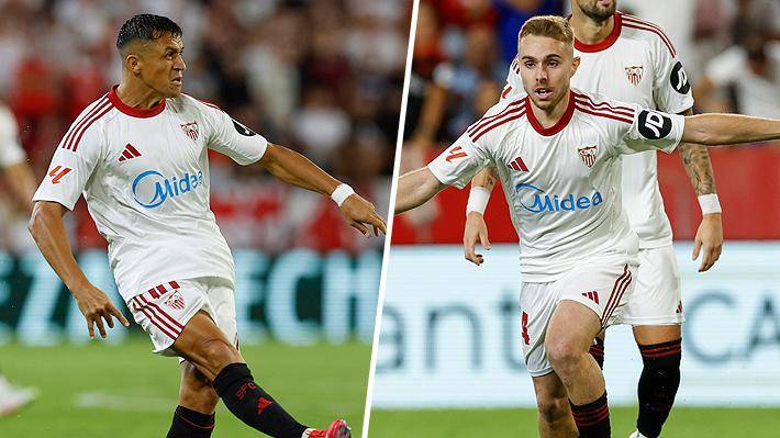 Alexis Sánchez debutó en el Sevilla y se lució con una espectacular asistencia de taco para evitar la derrota ante el Elche por la Liga