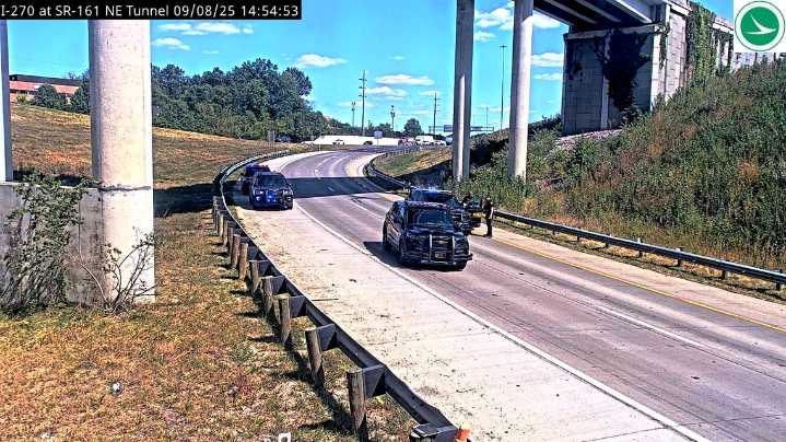 Motorcyclist seriously injured in crash on state Route 161