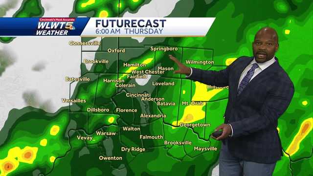 Cincinnati Is Soggy Through Thursday