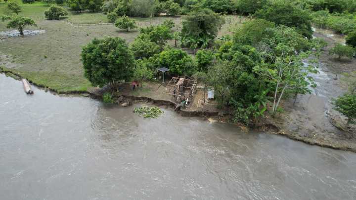 El Casanare socavó una vivienda, asentada sobre la ronda del río
