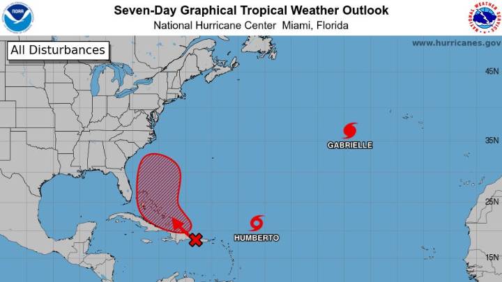 Track Tropical Storm Humberto's path, see spaghetti models