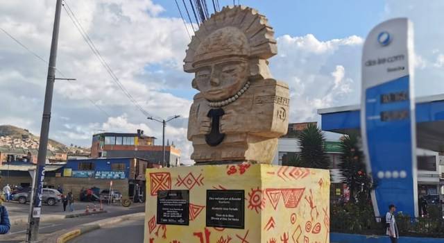 Soacha tiene nueva escultura, es una ofrenda al Dios Varón