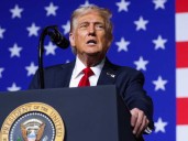 Trump returns to ’51st state’ rhetoric in speech to U.S. military