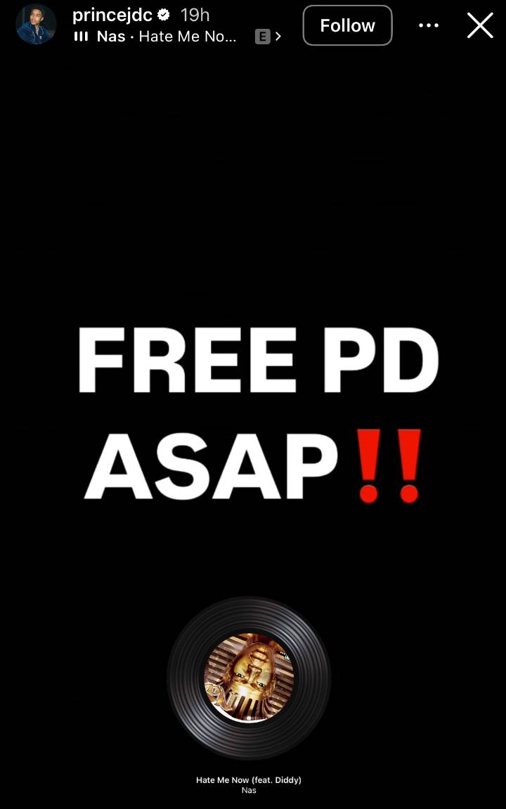 Diddy's Son Justin Dior Combs Calls for Dad's Release: 'Free PD ASAP'