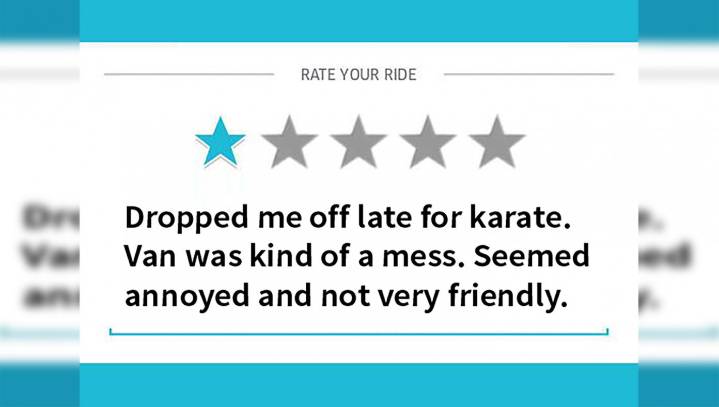 Kid Leaves Mom One-Star Uber Review