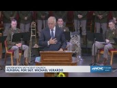 Sen. Thom Tillis speaks at funeral for Retired Army Sgt. Michael Verardo