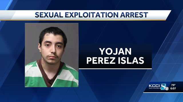 Iowa crime: Yojan Perez-Islas, 20, charged with exploitation