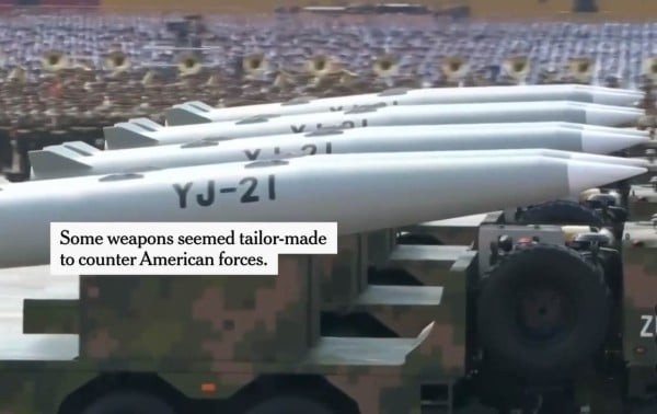 Xi muestra su potencia de fuego para indicar que China no será intimidada nuevamente