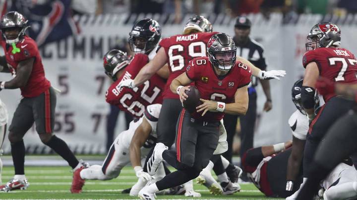 Buccaneers’ Baker Mayfield injury concerns squashed despite taking beating vs. Texans