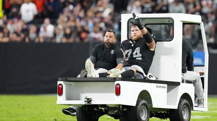 Raiders’ Kolton Miller has hairline fracture on top of ankle sprain