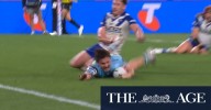 Burns burst through against the Bulldogs