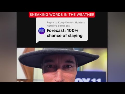 FOX 11's Adam Krueger sneaks Kpop Demon Hunters in weather