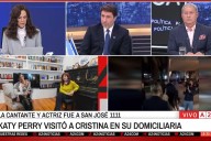 "¿Esa cárcel es una joda?". Feinmann estalló al aire por una foto de Katy Perry visitando a Cristina Kirchner, que no era real