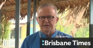 Albanese quickly changes shirt after fashion faux pas at crucial summit