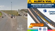Reducirán carril en Circuito Universitario; construyen paso seguro