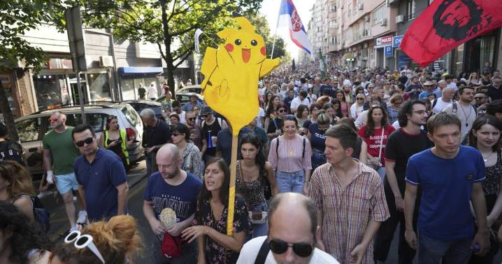 Thousands rally in Serbia and accuse police of brutality at anti