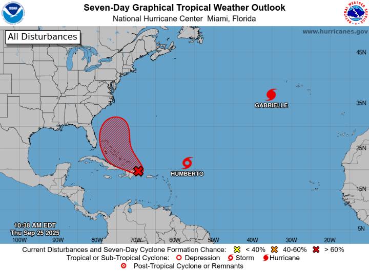 Rare Twin-Storm Fujiwhara Effect Could Fling Tropical Storm Imelda Into The Carolinas